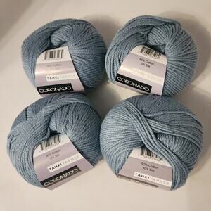 4 Tahki Yarns Coronado Blue 10 DK 90%Cotton/10% Silk 121 Yards Made in Italy